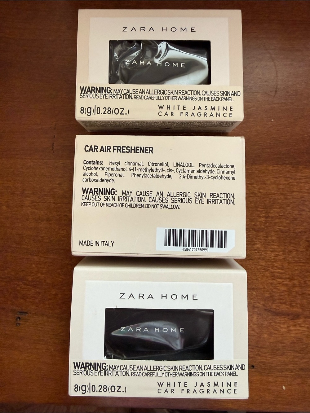 NWT Lot of 3 Zara Home White Jasmine Car Air Fresheners